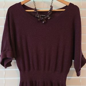 Purple Sweater Dress